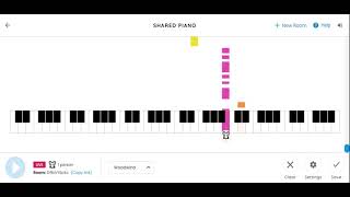 The Squid Game on Chrome Music Lab Shared Piano