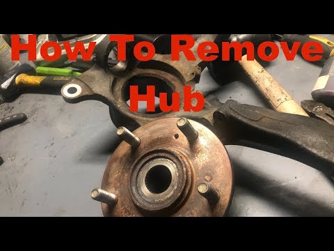 How to remove Civic Front Spindle Hub (No Press)