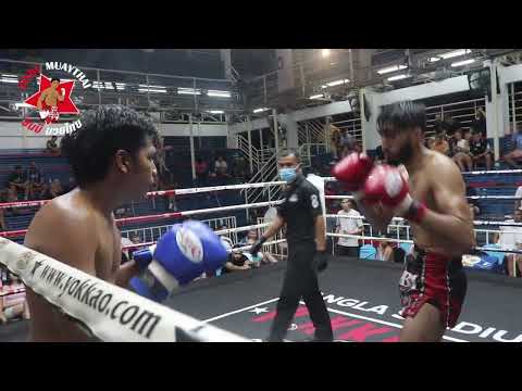 Haris Sinbimuaythai from England 🏴󠁧󠁢󠁥󠁮󠁧󠁿 fights at Bangla Boxing Stadium, 22nd June 2022