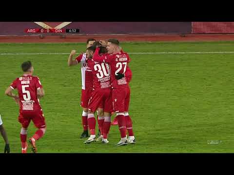 Rezumat FC Argeș - Dinamo 0-1. Camara, gol de la mijlocul terenului, meci terminat cu scandal