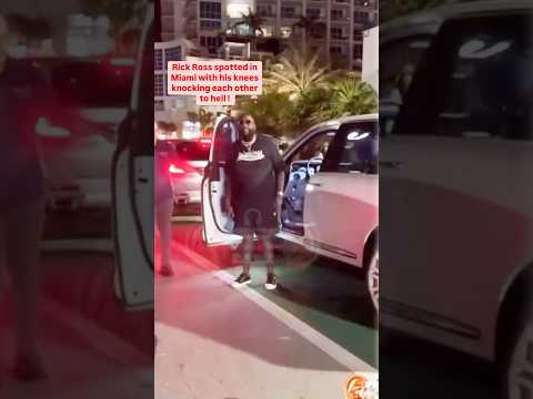 Rick Ross spotted in Miami with his knees  knocking each other to heLL 😂👹👺😂 #lol #rickRoss
