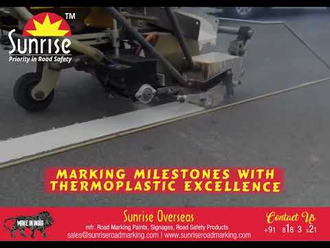 Sunrise Overseas /Mfr:Thermoplastic Road Marking , traffic signages and Road Safety Products Delhi.