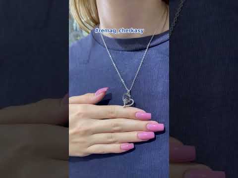 Подарок девушке колье "Серебряное сердечко с признанием в любви на 100 языках" на цепочке в бархатном футляре - фото 2 - id-p1909004381