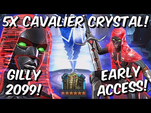 5x 6 Star Guillotine 2099 Early Access Cavalier Crystal Opening! - Marvel Contest of Champions