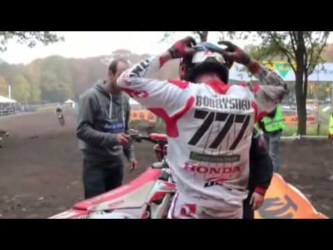 Motocross Crash Evgeny Bobryshev ONK Harfsen 2012