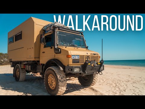 WALKAROUND - EX-ARMY UNIMOG 4X4 TRUCK converted to DIY EXPEDITION VEHICLE CAMPER