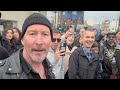 Bono The Edge Invited To Sing With Street Buskers In London Or Are They Tribute Artists