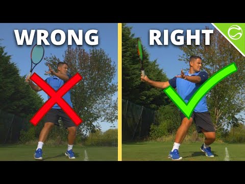 Easy Forehand Power with One Simple Trick - Tennis Forehand Lesson
