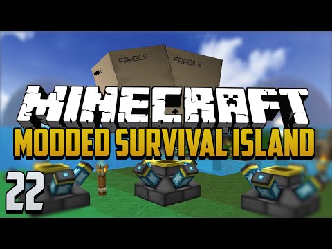 Minecraft: Modded Survival Island - Ep.22 - Cardboard Boxes Are OP?