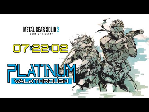 METAL GEAR SOLID 2 - Platinum Walkthrough - ALL trophies / Achievements in 07:22:02