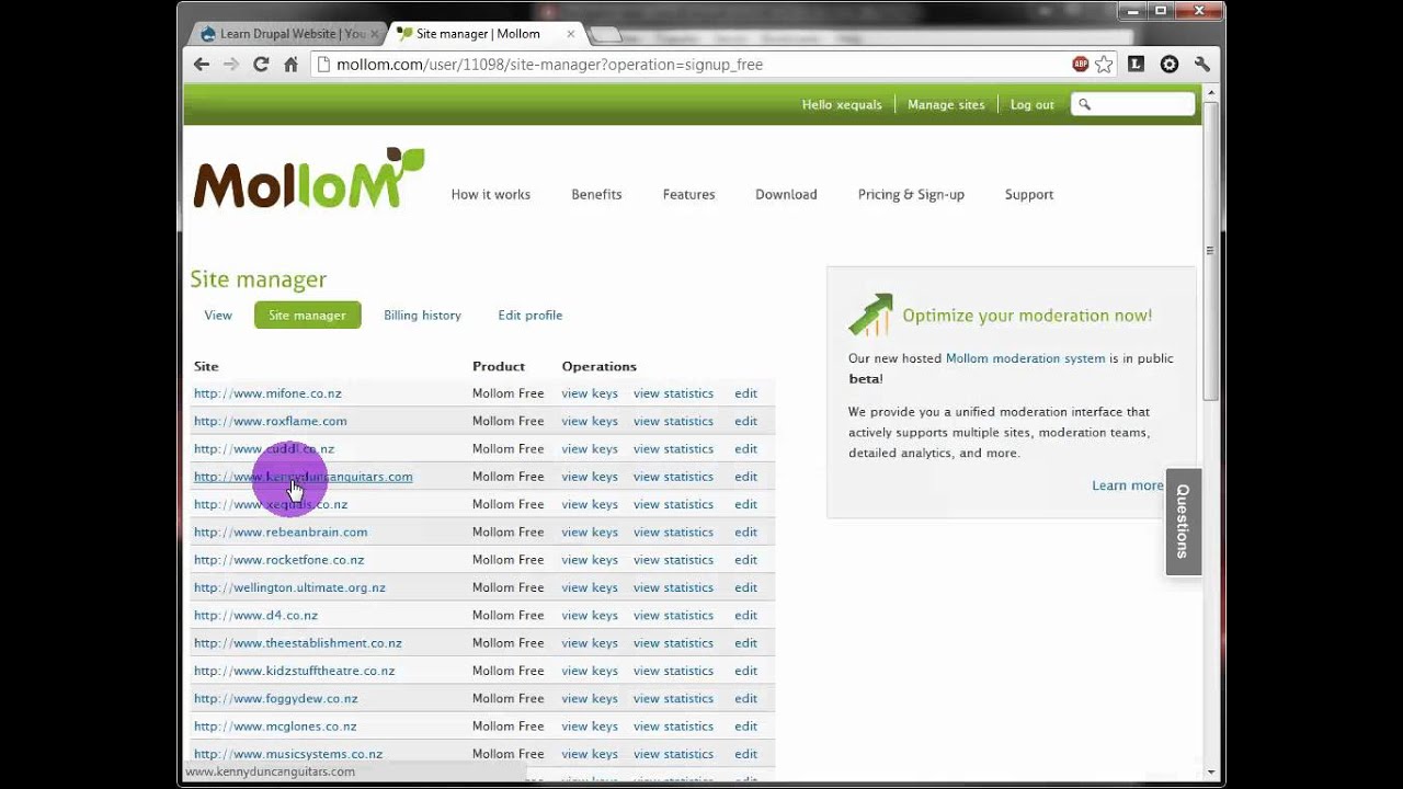 Drupal 6 Tutorial - learndrupal   22   set up mollom