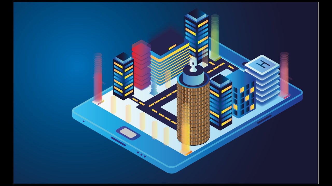 Isometric Smart City - Adobe Illustrator [Speed Art]
