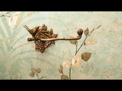 Gold decorative brass handmade towel ring for hotel home spa...