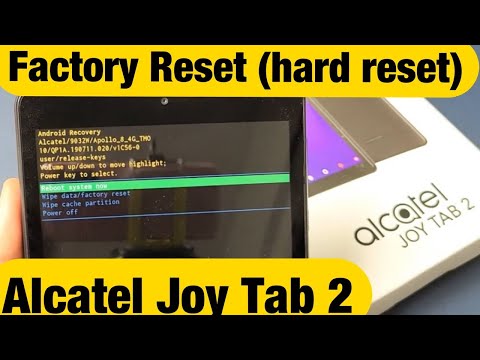 Alcatel Joy Tab 2: How to Factory Reset (Hard Reset) Back to Factory Default