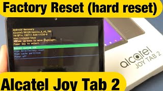 Alcatel Joy Tab 2: How to Factory Reset (Hard Reset) Back to Factory Default