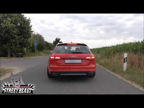 STREETBEAST Audi A4 B8 2.0l TFSI - 76mm Klappenanlage Klappenauspuff + Downpipe