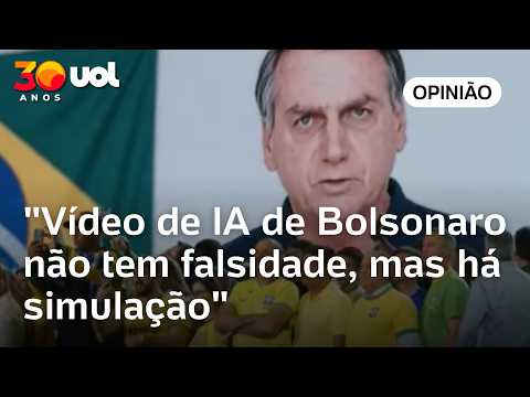 Vídeo de IA de Bolsonaro parece lícito, não há falsidade, mas, sim, simulação, diz jurista