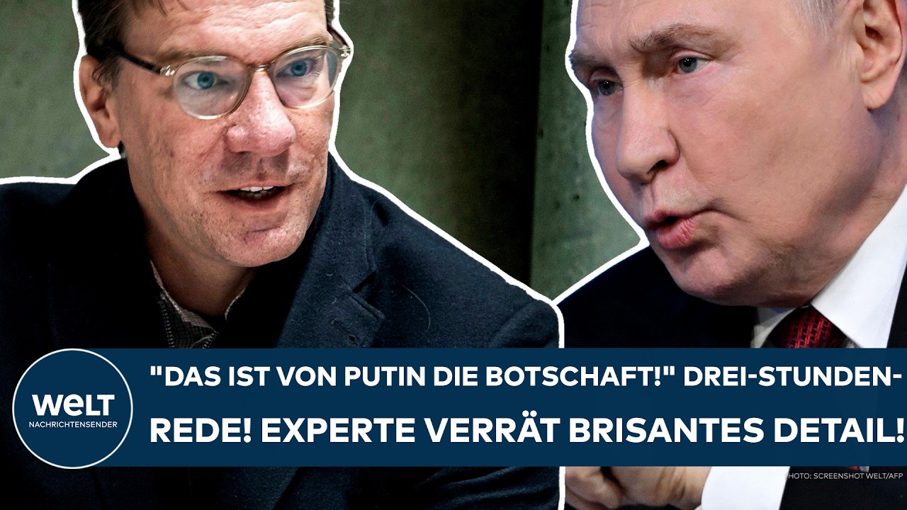 UKRAINE-KRIEG: "Das ist von Putin die Botschaft!" Drei-Stunden-Rede! Experte verrät brisantes Detail