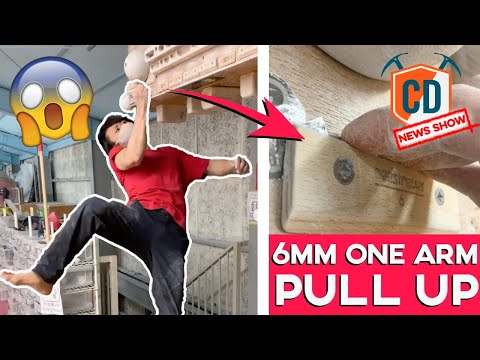 6mm ONE ARMED Pull Up + 8C = BEAST | Climbing Daily Ep.1797