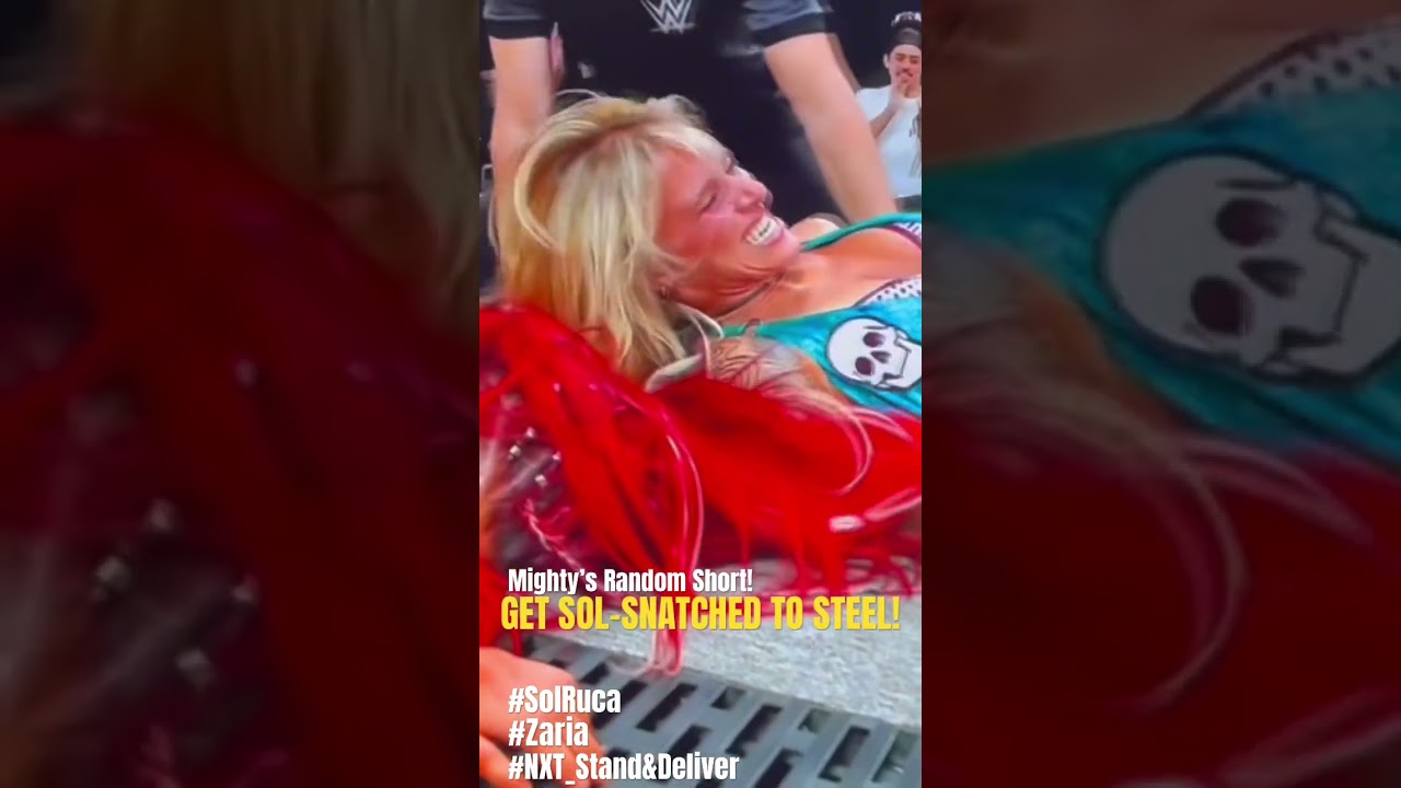 THAT HAD TO HURT!😵Mighty’s Rabdom Short! Ruca Pulling Off Sol-Snatch to Steel Platform! #wwenxt