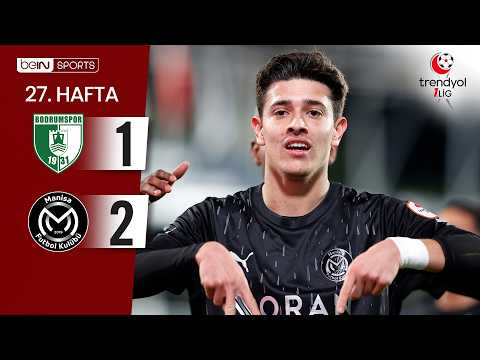 Bodrum FK (1-2) Manisa FK | 27. Hafta Maç ÖZETİ | Trendyol 1. Lig - 2025/26