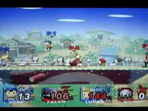 SSBB Wi-fi Team Battle(rel12 and TJ vs  Redhalberd & CO18)