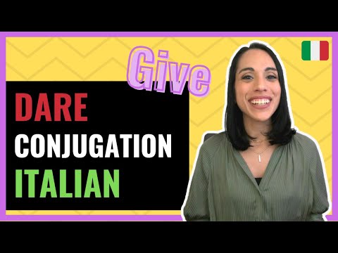 [Italian Verbs] Learn 3 BASIC Tenses for verb DARE | GIVE Conjugation Italian