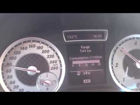 Mercedes Benz W176 A180 CDI Acceleration 0-100 Km/h