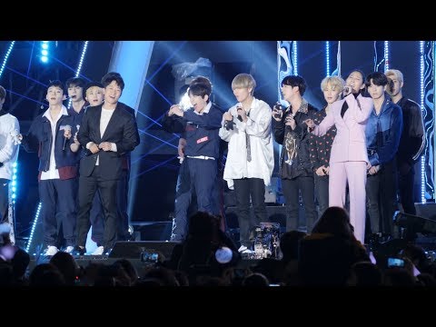 BTS, EXO 엑소, 방탄소년단 : 엔딩무대 Ending Stage : FanCam 직캠 : 평창올림픽 Olympic G-100 concert 콘서트 171101