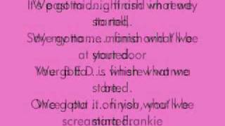 Frankie J-Finish what we started lyrics (: