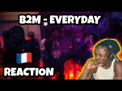 AMERICAN REACTS TO FRENCH DRILL RAP! B2M - Everyday WITH ENGLISH SUBTITLES