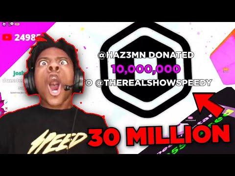 IShowSpeed Gets DONATED $30,000,000 Robux in Pls Donate