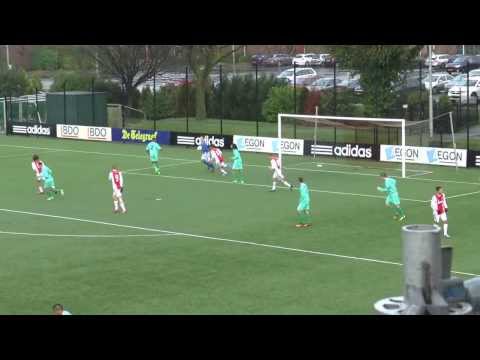 2014-01-11 Ajax B1 - FC Dordrecht B1 9-1 (4-1) 1e helft oefenwedstrijd.