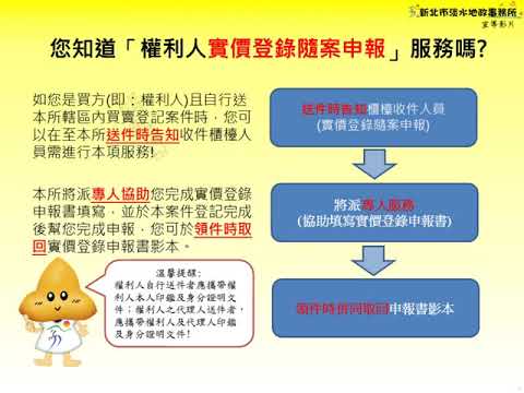 權利人實價登錄隨案申報宣導影片[影音封面圖]
