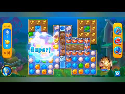 фишдом 2022 # 10594 уровень - прохождение без бустеров # Fishdom,  10594  level - no Boosters.