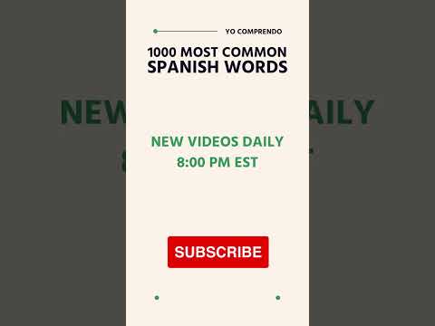 391-400 of 1000 MOST COMMON SPANISH WORDS | daily Spanish vocabulary | learn with Salutami