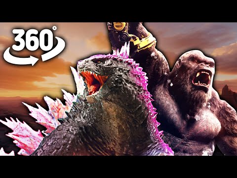 Godzilla X Kong Chase You! 360° VR | The New Empire