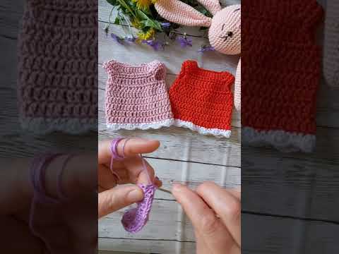Personalized Crochet Dress for Crochet Bunny. Tutorial Part 2. Giraffe