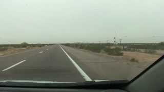 preview picture of video 'Distant Marine V-22 Osprey Planes cross highway, Wellton, Arizona, 00001'