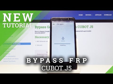 How to Bypass Google Verification in CUBOT J5 - Remove FRP
