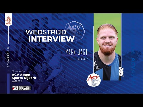 Interview Mark Jagt na afloop ACV – Sparta Nijkerk