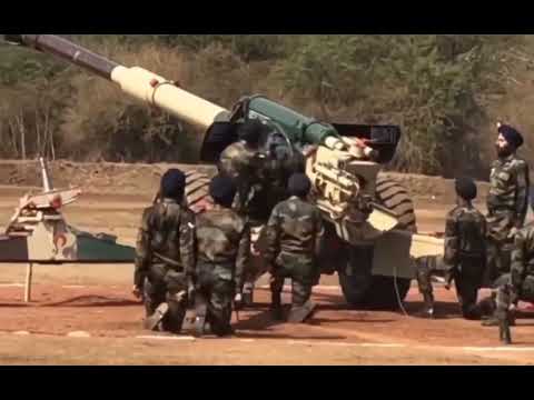 Indian Army dances before firing a cannon | Indian soldiers dance before firing a cannon