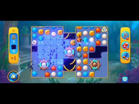Fishdom Atlantis Cup Stage 121 (v2) (wiyh ingame lightning booster) @choraelmin