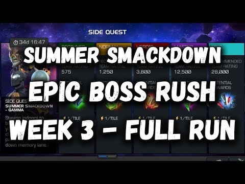 [Gamma] Summer Smackdown Gamma Epic Difficulty Boss Rush - Marvel Contest of Champions