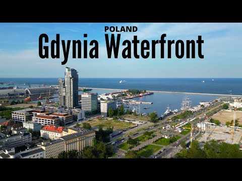 Gdynia Waterfront - 4K drone video