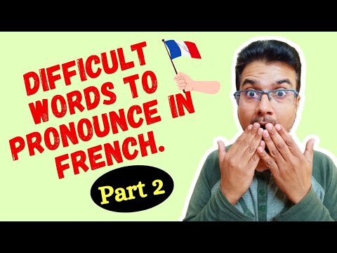 Difficult words to pronounce in French | French pronunciation | Learn French in Hindi.