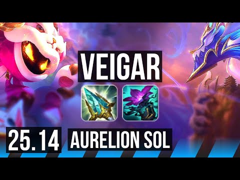 VEIGAR vs AURELION SOL (MID) | KR Master | 25.14