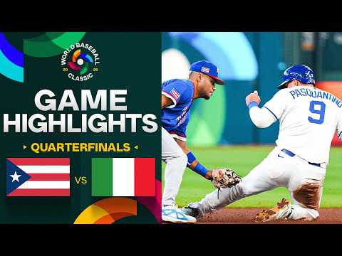 푸에르토리코 vs 이탈리아, 2026 월드 베이스볼 클래식 | 경기 하이라이트