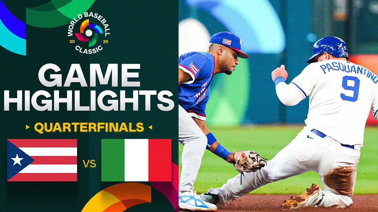 Puerto Rico vs. Italy 2026 World Baseball Classic | Game Highlights