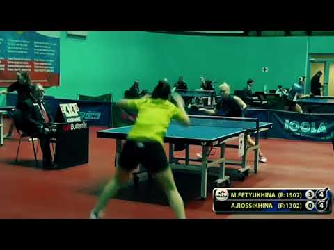5.FETYUKHINA - ROSSIKHINA Moscow Championship table tennis настольный теннис